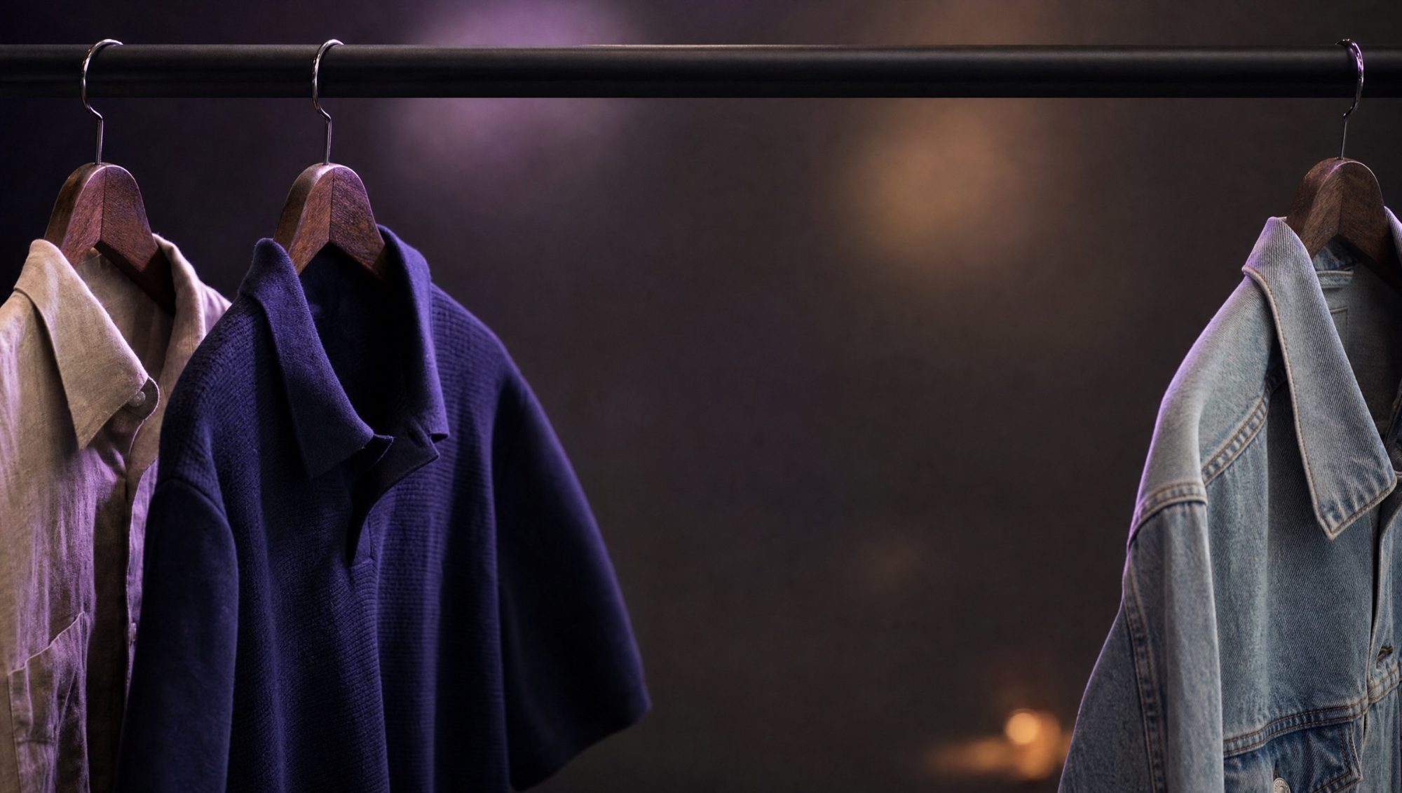 Clothes on a rail, from the Stilny app